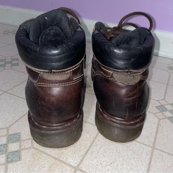 Vtg Dr Martens Doc Leather Boots England Lace Up 8460 Brown Mens Sz 8 UK 9 US main image 5